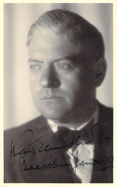 Elmendorff, Karl - Signed Photograph 1943