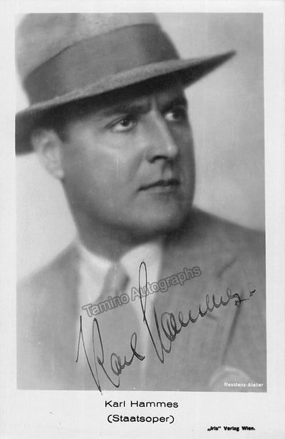 HAMMES, Karl (Various Autographs)