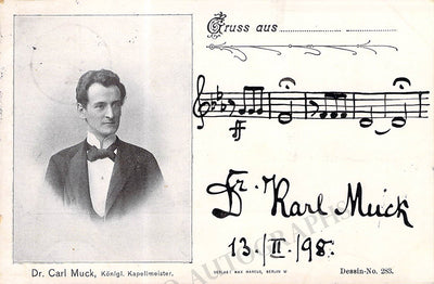 Muck, Karl - Signed Photograph 1898