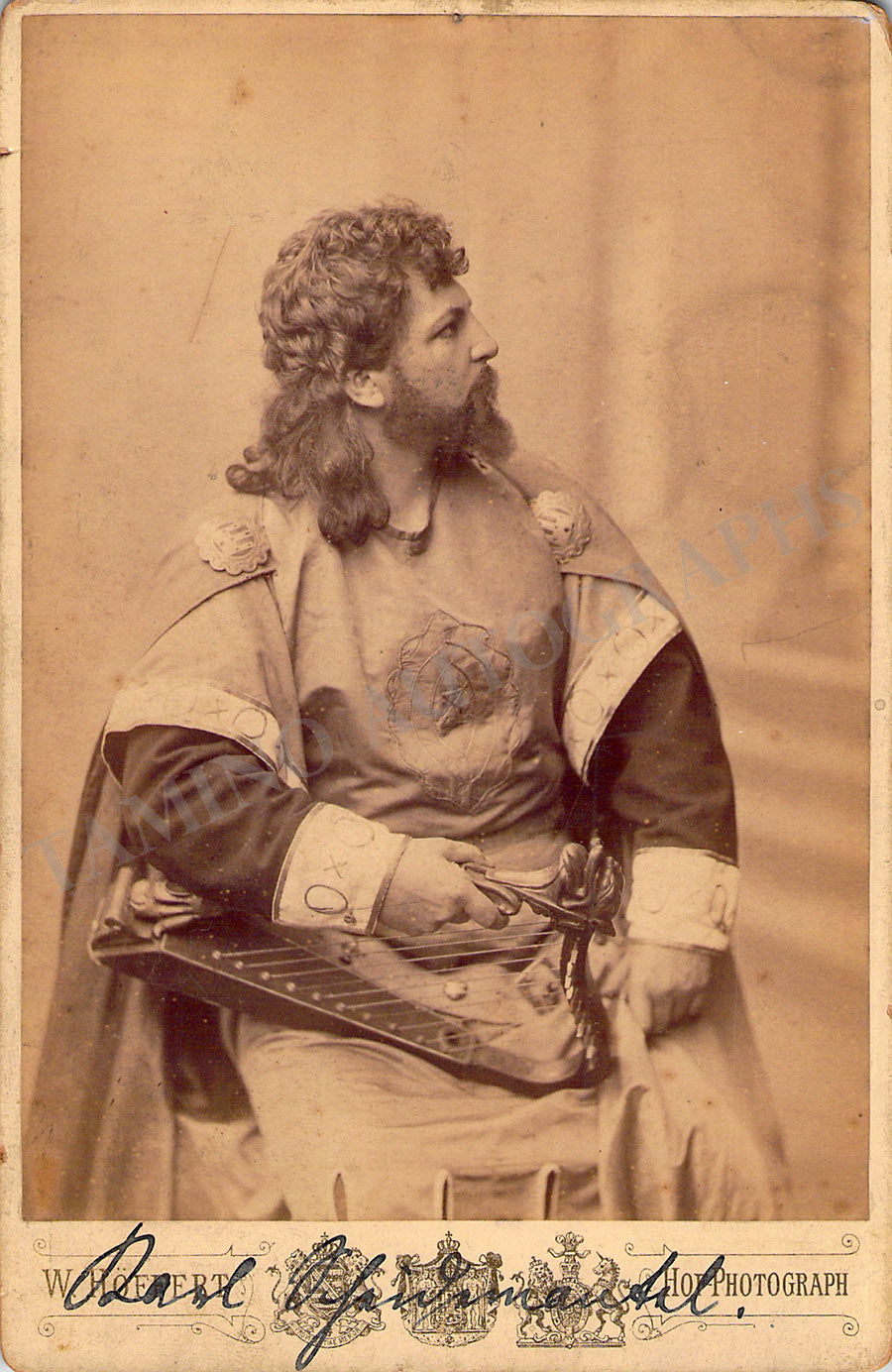 Karl Scheidemantel Autograph Signed Photo Tannhauser Tamino