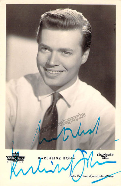 Bohm, Karlheinz - Signed Photograph