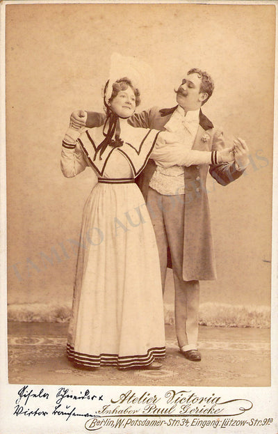 Bausewein, Kaspar - Schneider, Gisela - Vintage Cabinet Photo