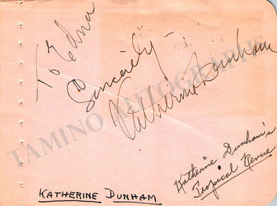 Signed Album Page (2)