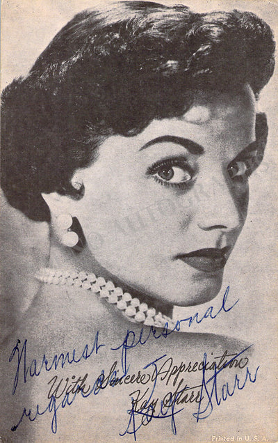 Starr, Kay - Signed Photograph