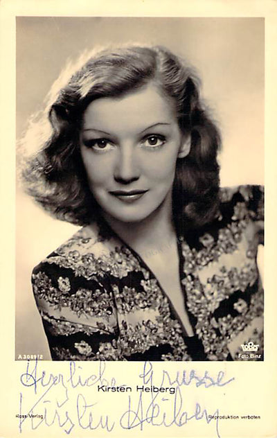Heiberg, Kirsten - Signed Photograph