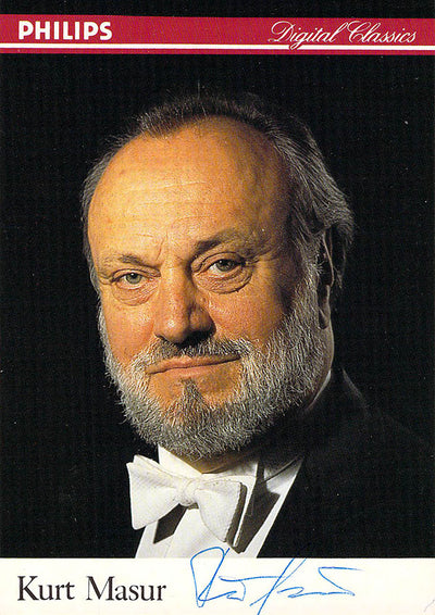 Masur, Kurt - Various Autographs