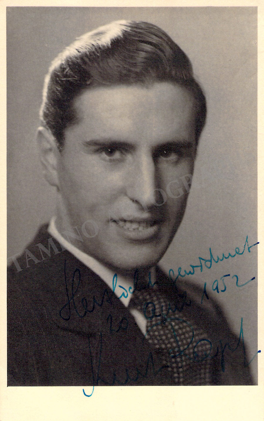 Kurt Rapp Kurt Rapf Autograph Signed Photograph 1952