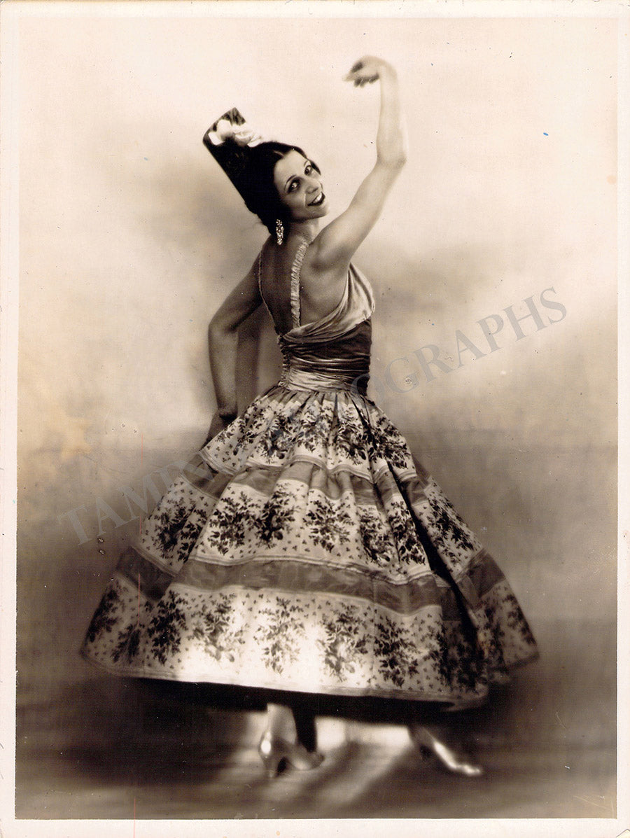 Antonia Merce La Argentina Autograph Signed Palm Print Tamino Antonia Merce La Argentina Autograph Signed Palm Print Tamino