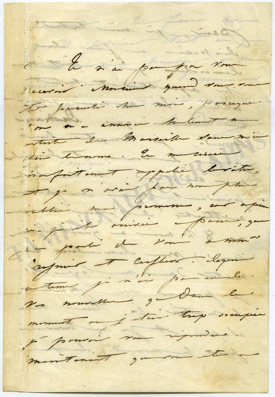 Laure CintiDamoreau Autograph Letters Signed Set x 2 Tamino