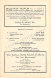 Tibbett, Lawrence - Signed Concert Program 1934