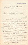 Delibes, Leo - Autograph Letter Signed 1888