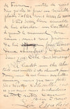Escalais, Leon - Autograph Letter Signed