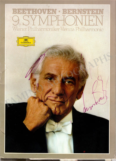 Bernstein, Leonard - Signed Promo Brochure