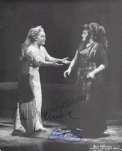 Nilsson, Birgit - Rysanek, Leonie - Double Signed Photograph in Elektra