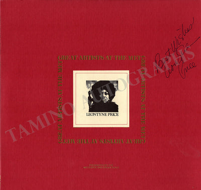 Price, Leontyne - Signed LP Record Sleeve