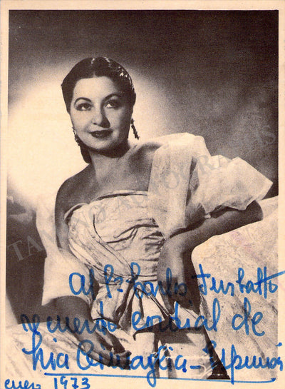 Cimaglia-Espinosa, Lia - Signed Photograph 1973