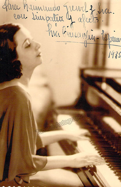 Cimaglia-Espinosa, Lia - Signed Photograph 1935