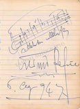 Refice, Licinio - Autograph Music Quote Signed 1947