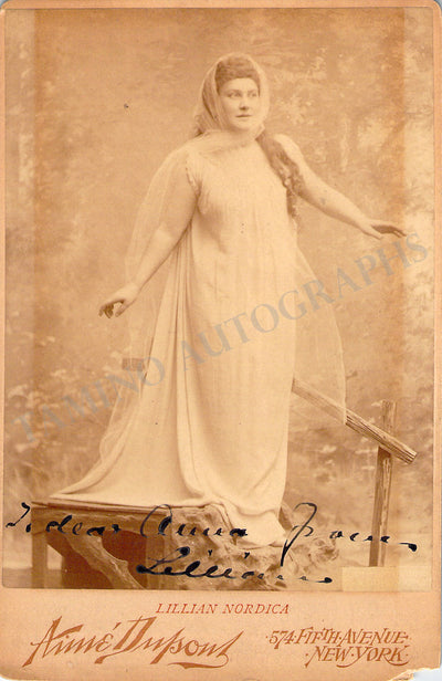 Nordica, Lillian - Signed Cabinet Photo