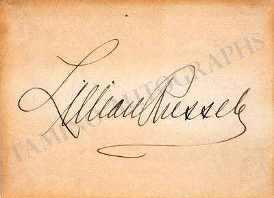 Russell, Lillian - Signed Card