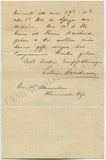 Sanderson, Lillian - Autograph Letter Signed 1897