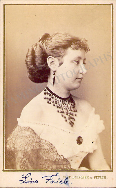 Frieb, Lina - Vintage CDV Photograph
