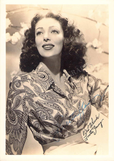 Young, Loretta - Signed Photograph