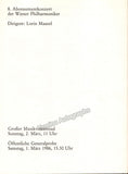 Maazel, Lorin - Signed Program Vienna 1986