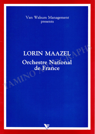 Maazel, Lorin - Signed Program Leeds 1985