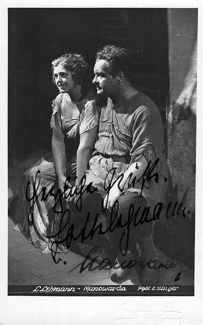 Lehmann, Lotte - Manowarda, Josef von - Double Signed Photograph