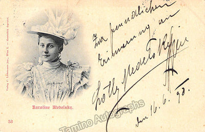 Signed Photo Postcard (1898)