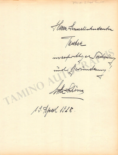 Schone, Lotte - Signed Album Page 1928