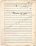 Beydts, Louis - Set of 3 Score Manuscripts