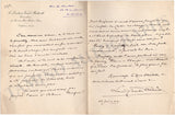 Battaille, Louis Charles - Set of 2 Autograph Letters Signed