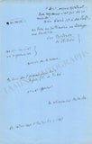 Gillet, Louis - Autograph Manuscript Signed