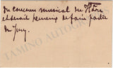 Rousseau, Louis Julien - Autograph Note Signed