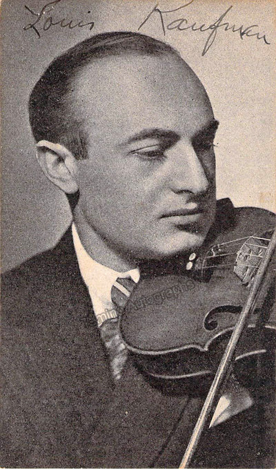 Kaufman, Louis - Signed Photograph