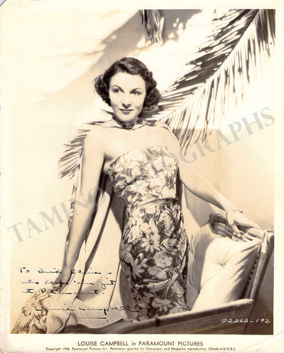 Campbell, Louise - Signed Photograph 1938