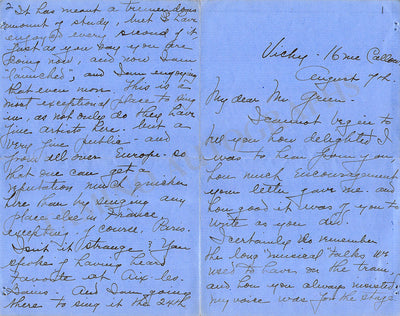 Homer, Louise - Autograph Manuscripts (Various Options)