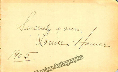 Signed Album Page (1905)