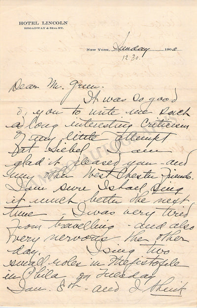 Set x 4 Autograph Letters Signed