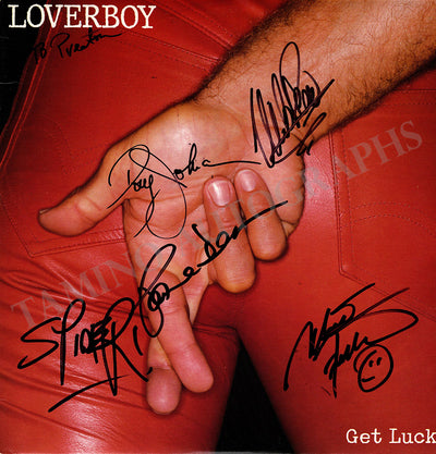 Loverboy Signed LP – "Get Luck" 1981 Debut Album, 4 Members