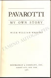 Pavarotti, Luciano - Signed Book "Pavarotti: My Own Story"