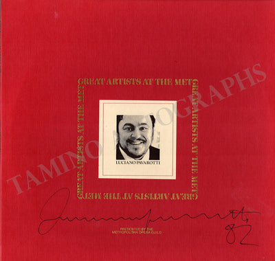 Pavarotti, Luciano - Signed LP Record 1982