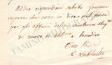 Lablache, Luigi - Autograph Letter Clip