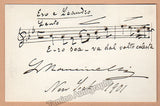Mancinelli, Luigi - Signed Card on Score "Ero e Leandro" 1901
