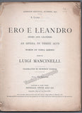 Mancinelli, Luigi - Signed Card on Score "Ero e Leandro" 1901