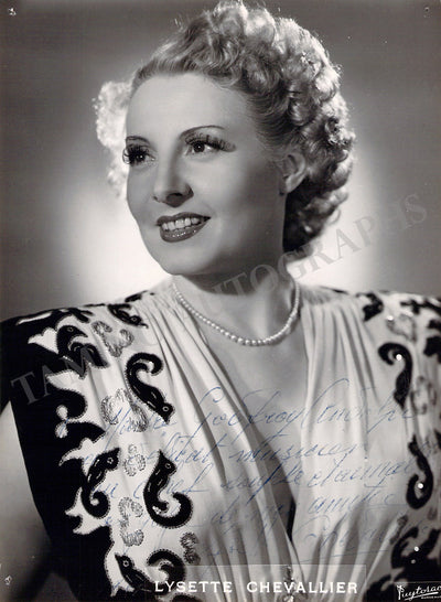 Chevallier, Lysette - Signed Photograph