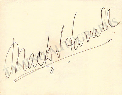 Harrell, Mack - Signed Card 1895