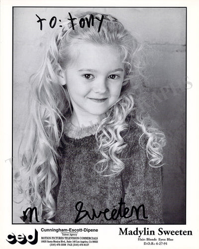 Sweeten, Madylin - Signed Photograph